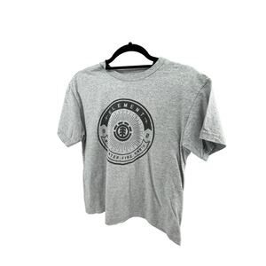 Element Boys Gray Graphic Short Sleeve T-Shirt Youth Size Medium